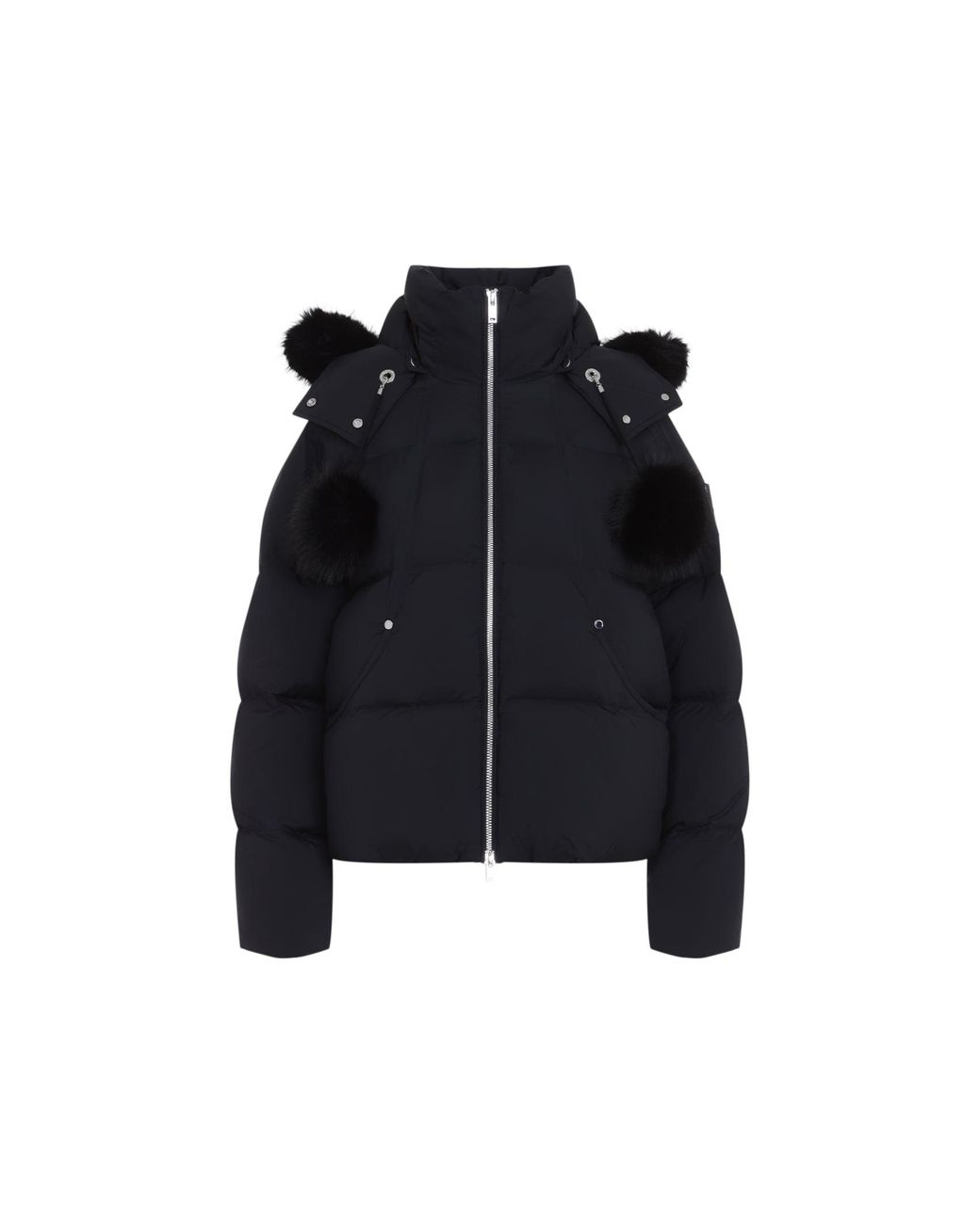 Moose Knuckles Black Eversest Bomber Jacket