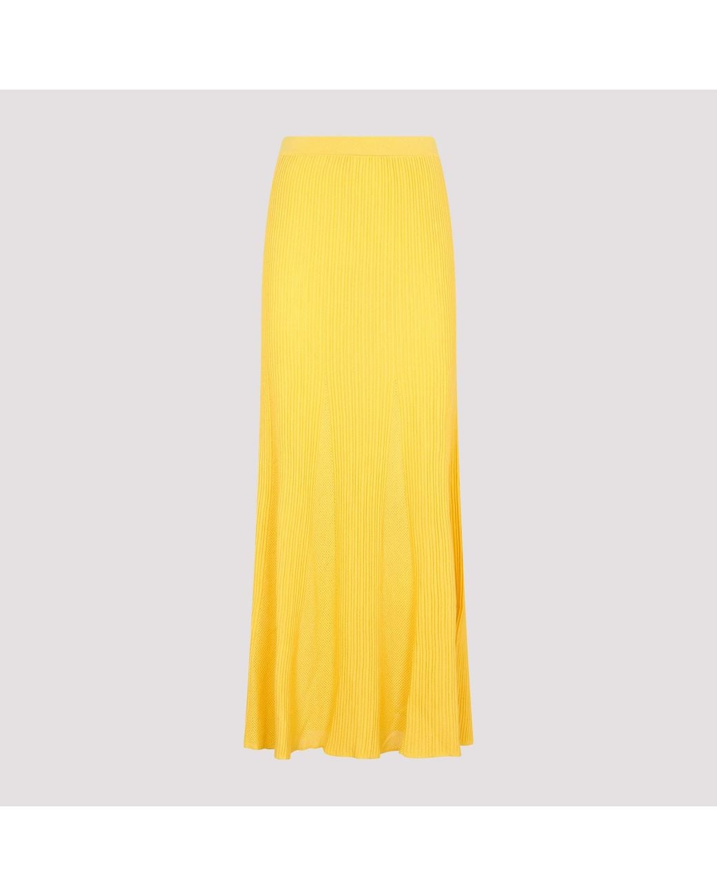 Gabriela Hearst Yellow Wool Eula Skirt