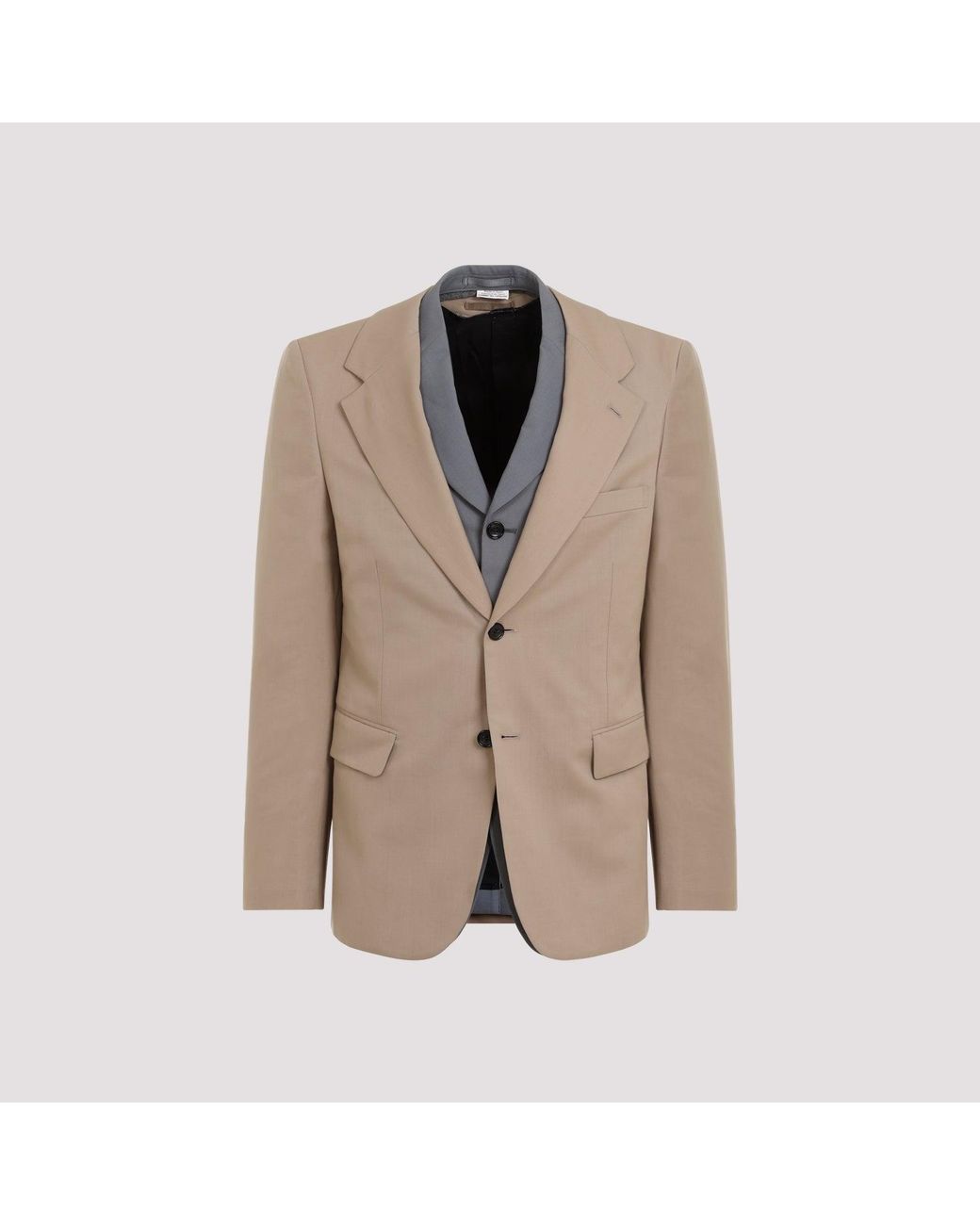 Comme des Garçons Brown Classic Wool Jacket For for men