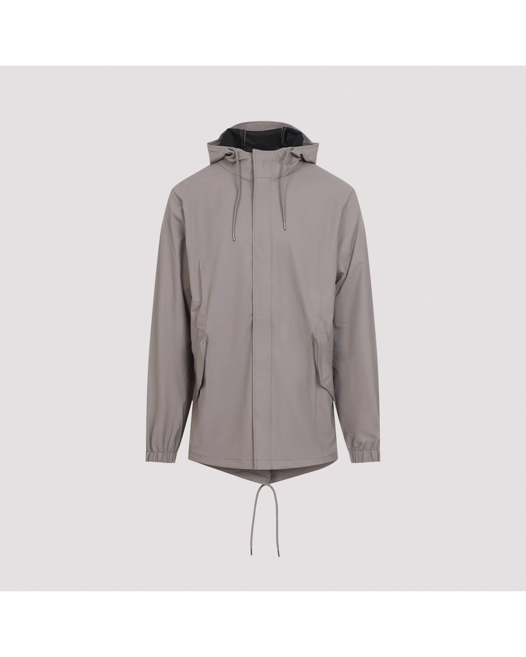 Rains Gray Fishtail Jacket for men