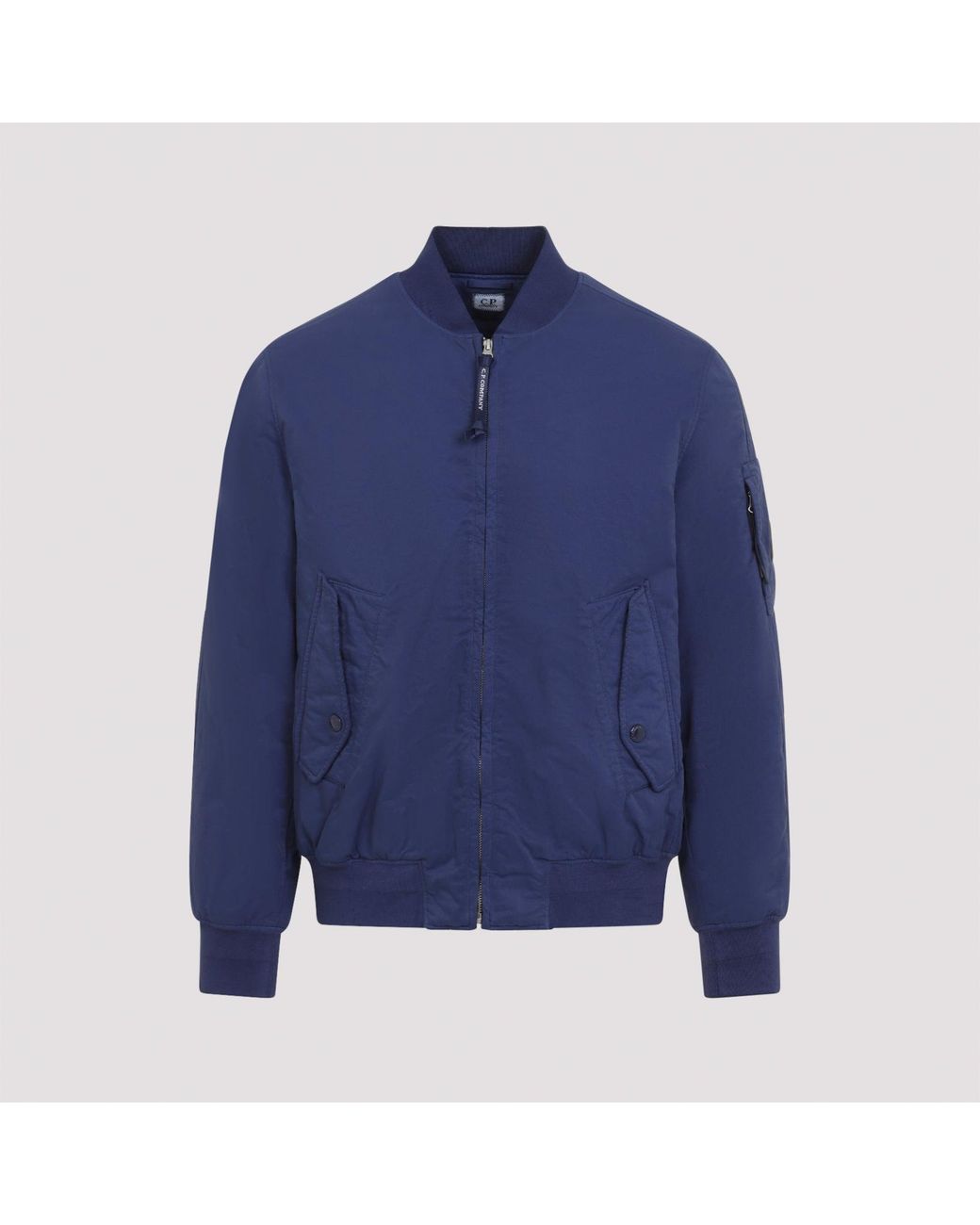 C P Company Blue T-Flatt Padded Bomber Jacket for men