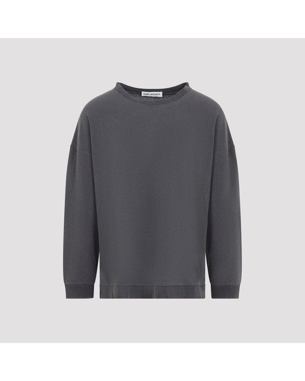Our Legacy Gray Washed Slack Sweatshirt for men
