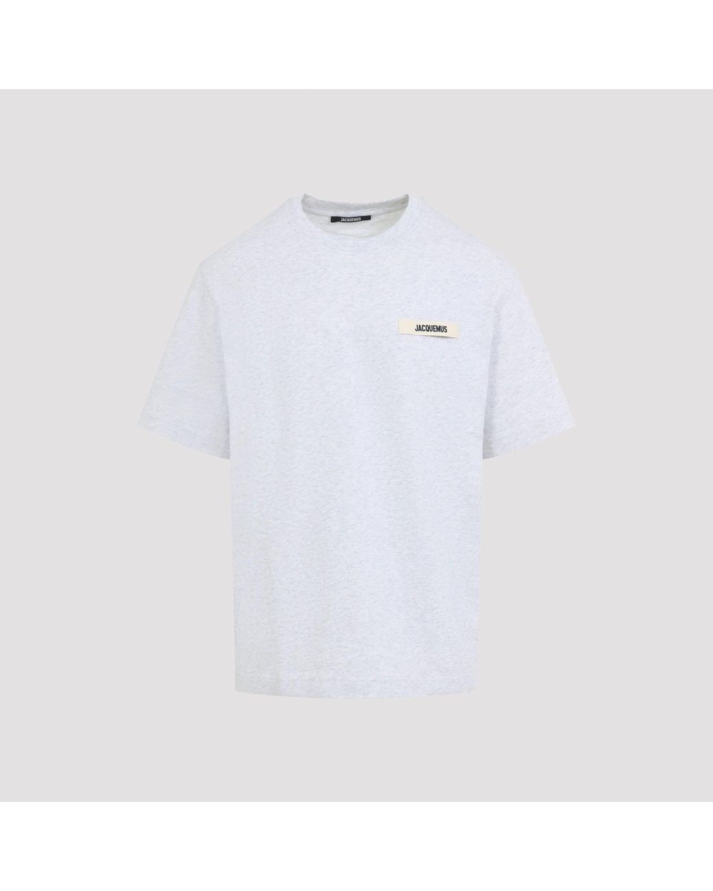 Jacquemus White Le T-Shirt Grosgrain T-Shirt for men