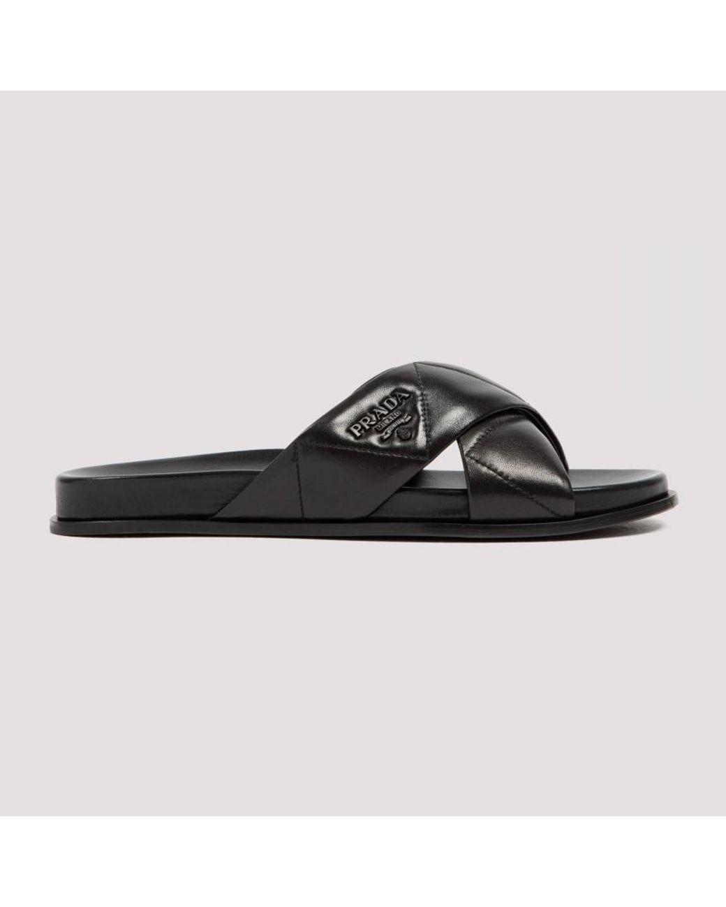 prada leather slides