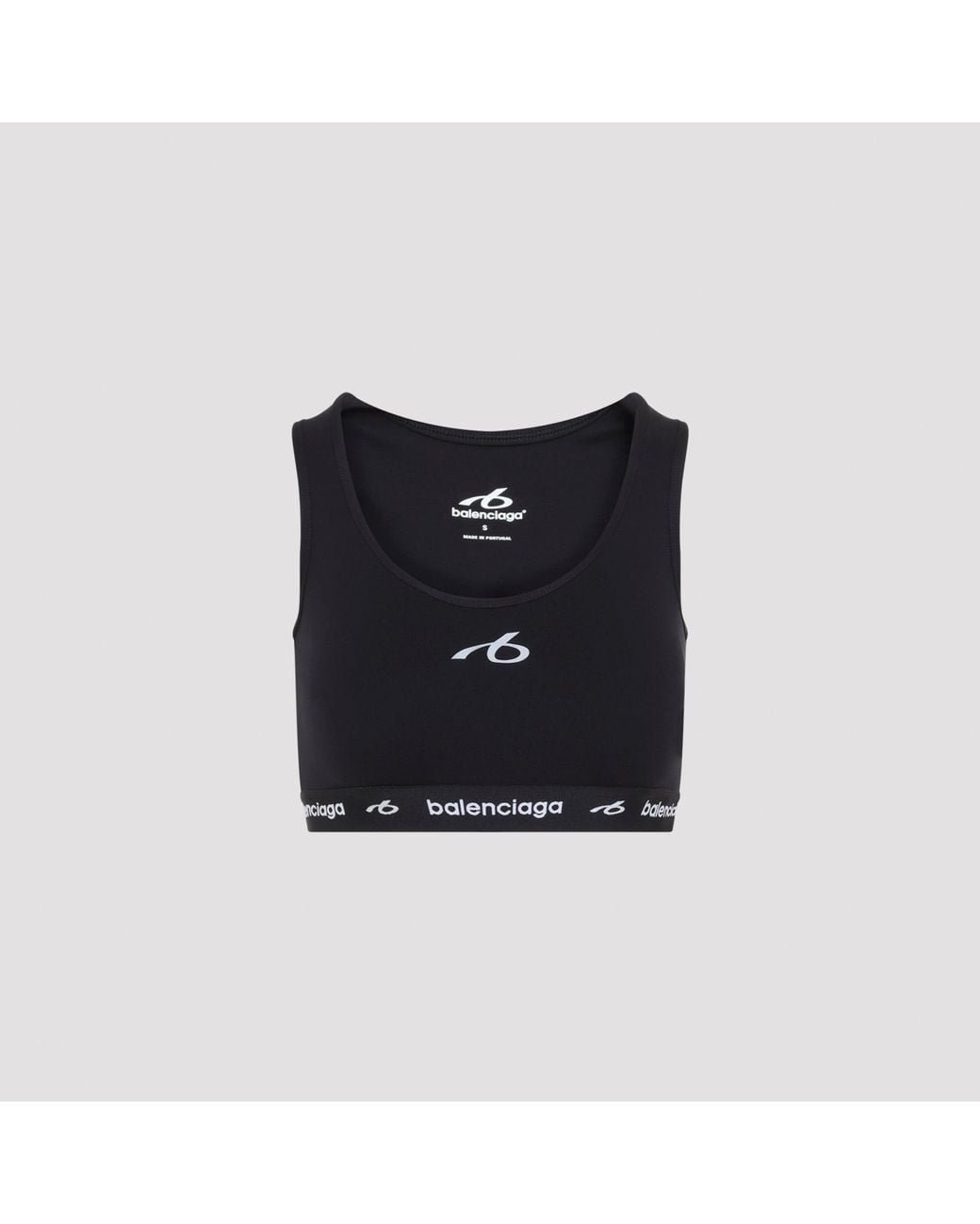 Balenciaga Black Bra Tank Top