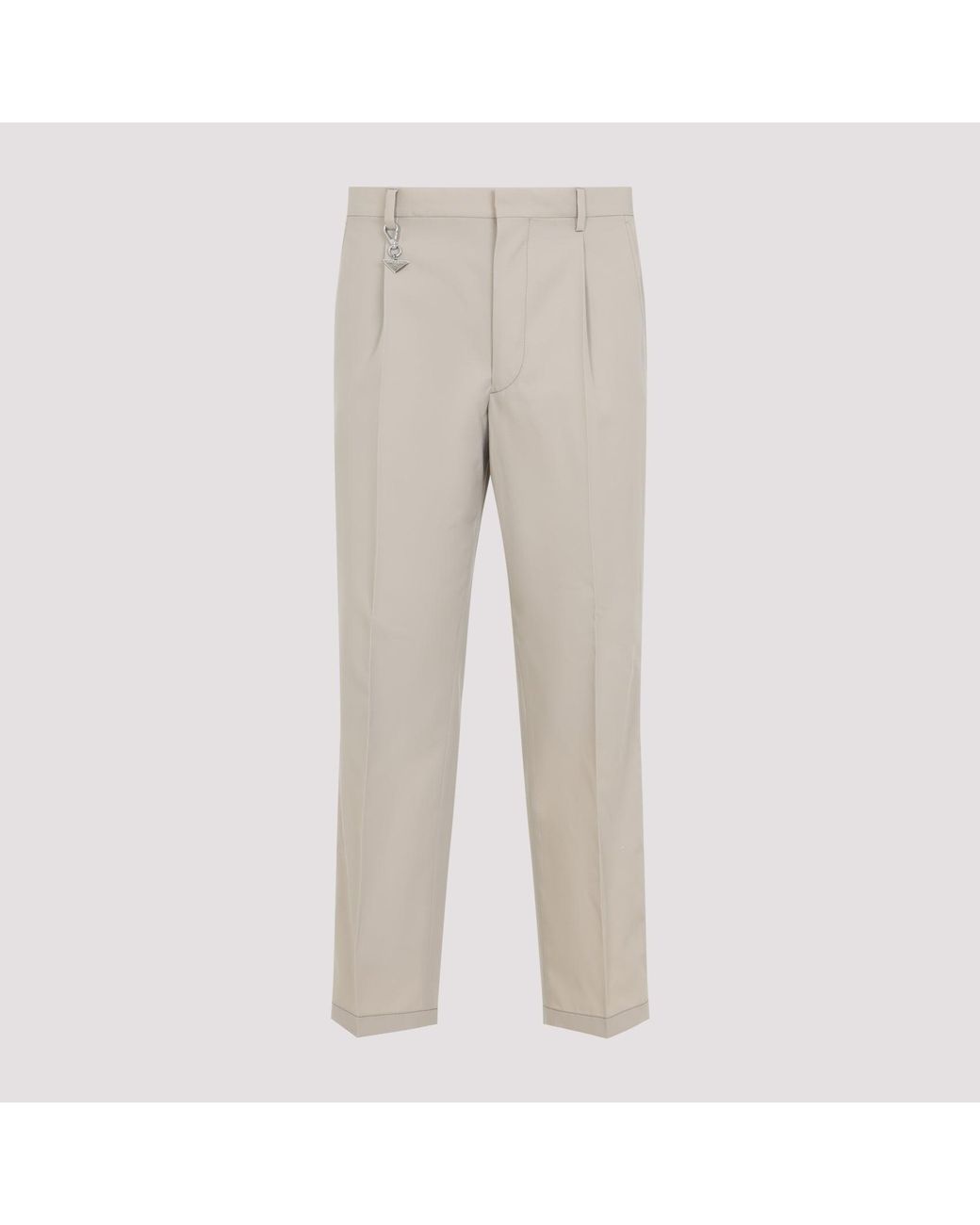 Prada Natural Cotton Pants for men