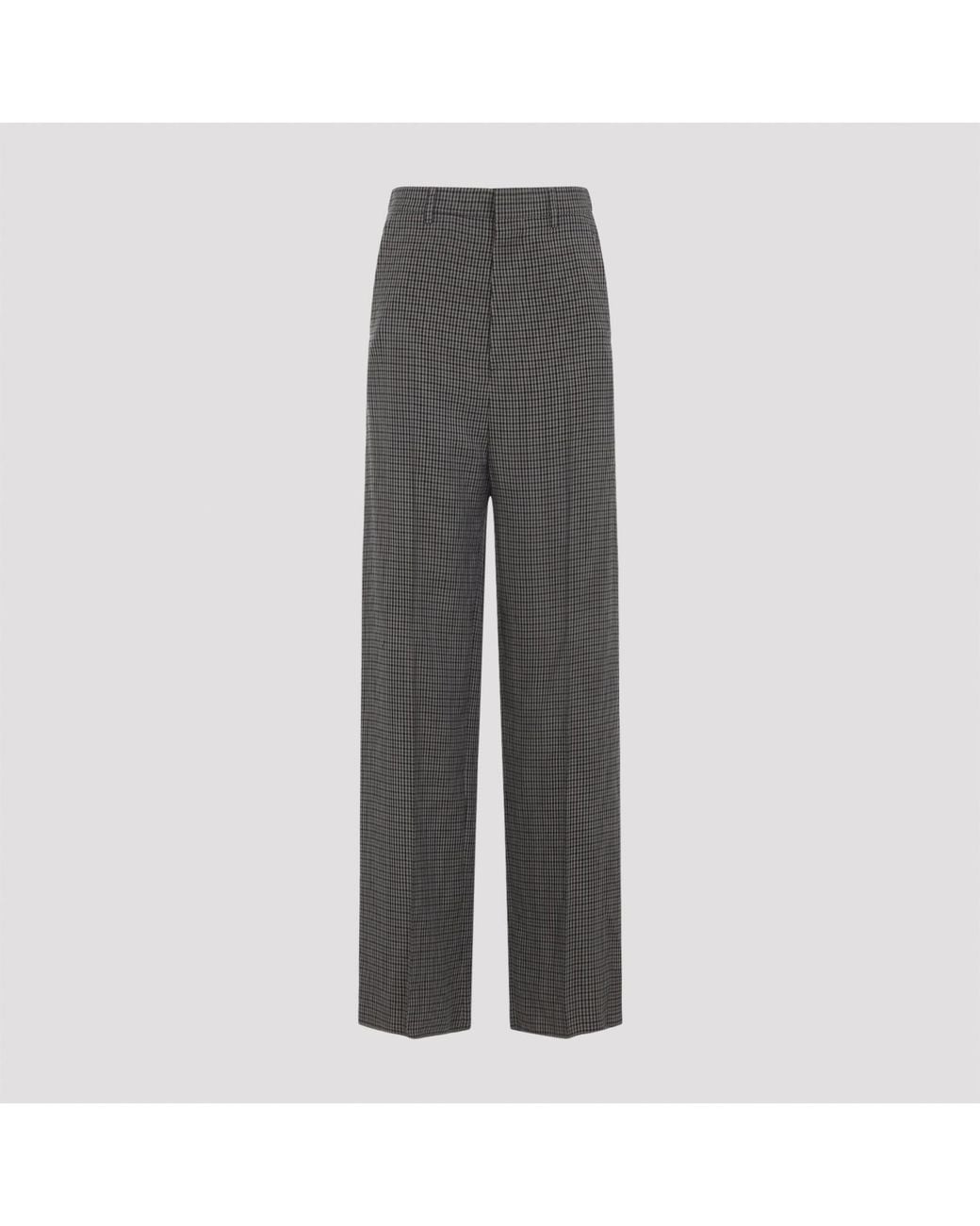 Balenciaga Gray Straight Trousers