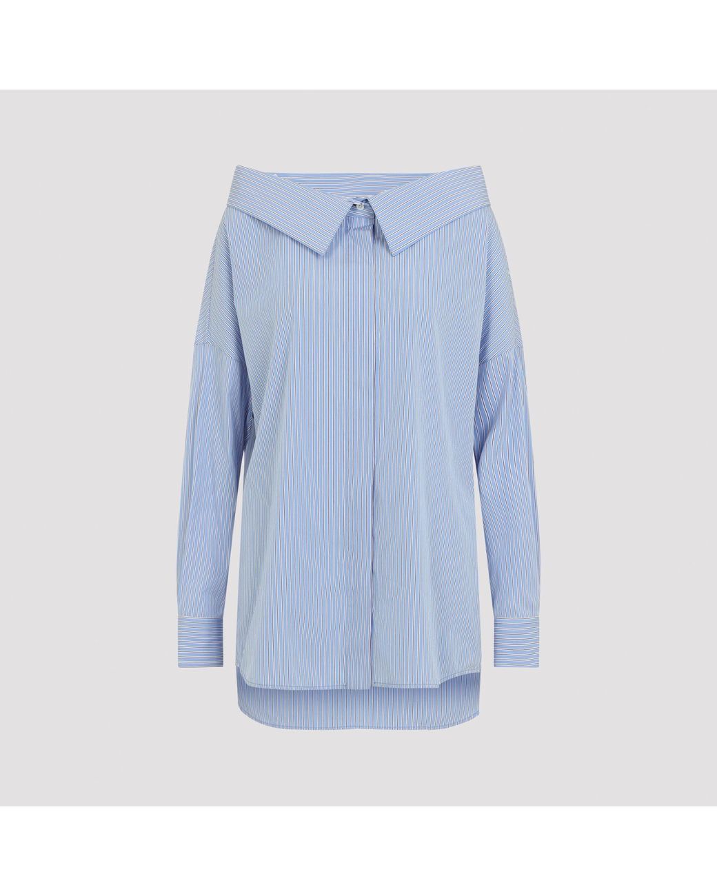 Balenciaga Blue Oversized Stola Shirt