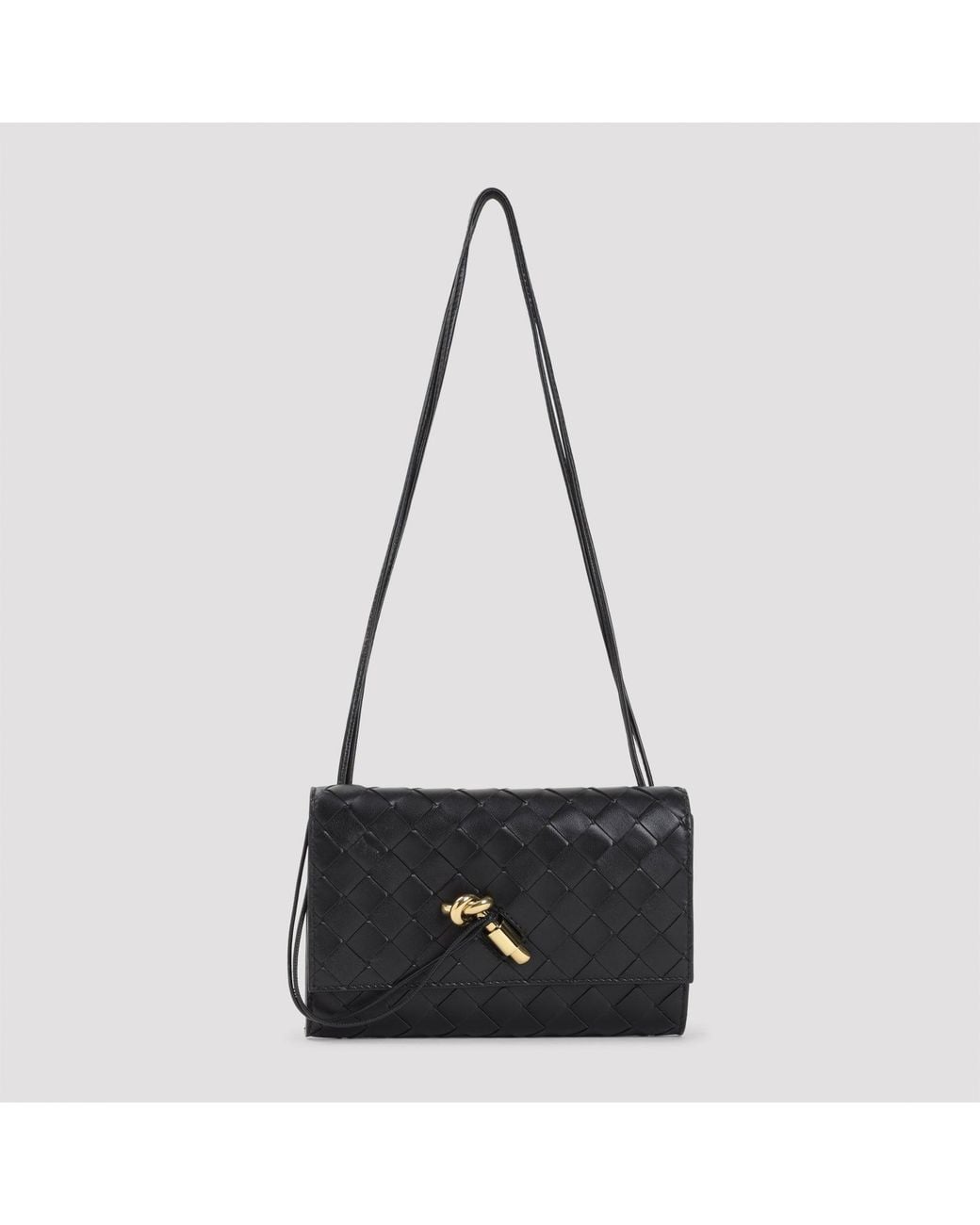 Bottega Veneta Black Andiamo Slim Pouch