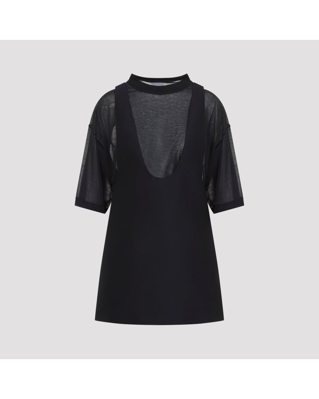 Balenciaga Black Tshirt Dress