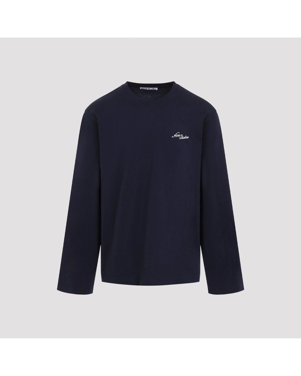 Acne Blue Dark Ls T-Shirt for men