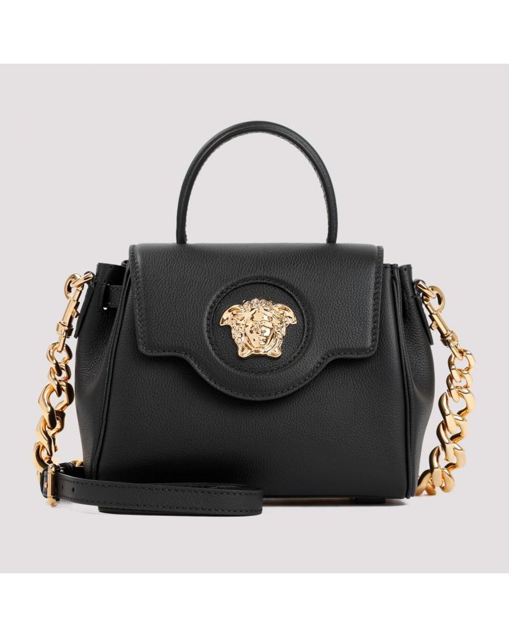 Versace La Medusa Handbag Unica in Black | Lyst