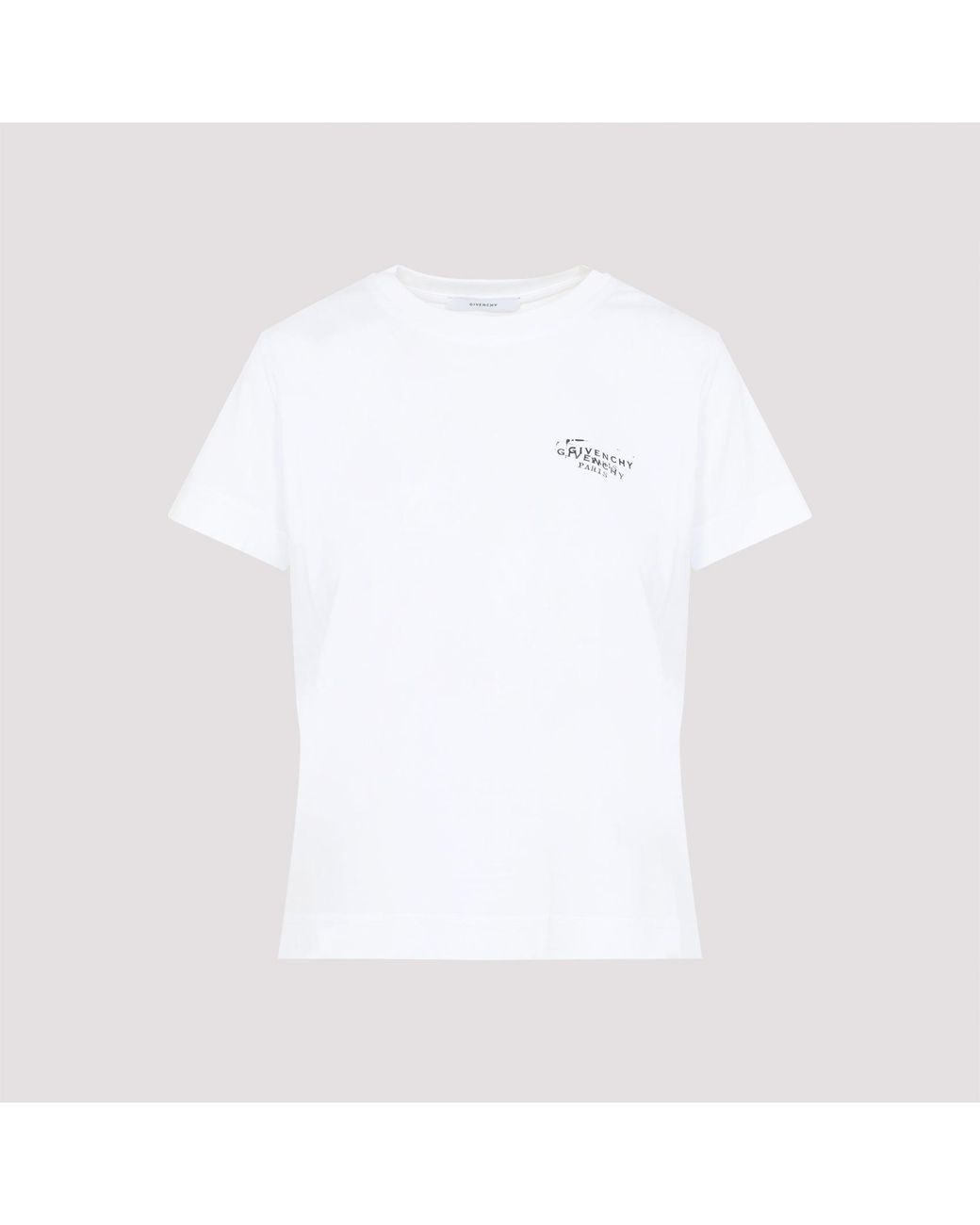 Givenchy White Logo-Printed Tee