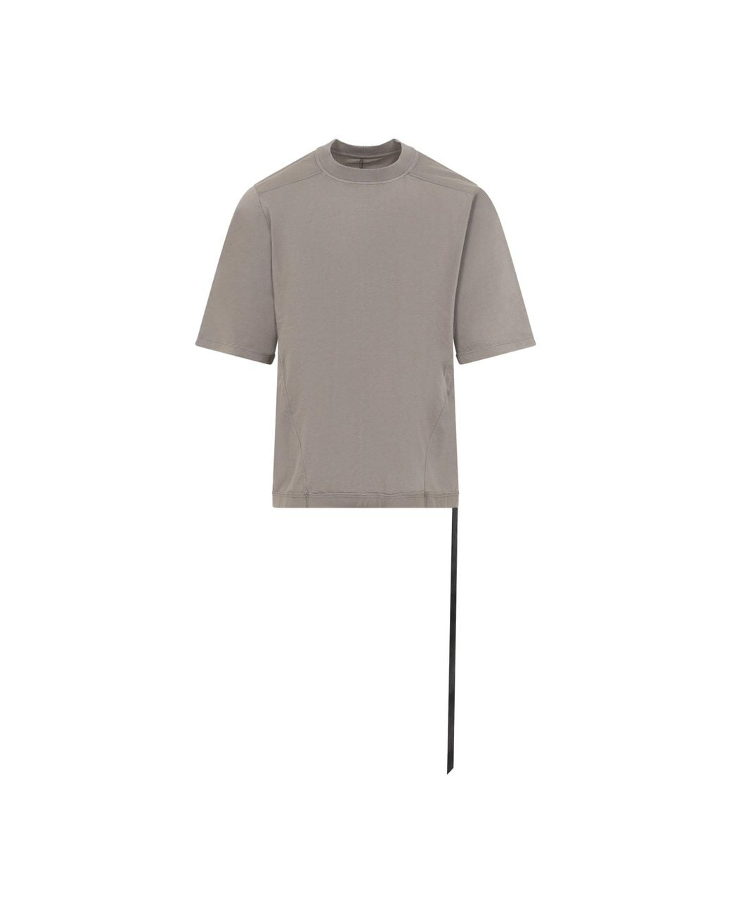 Rick Owens Gray Walrus Cotton T-Shirt for men