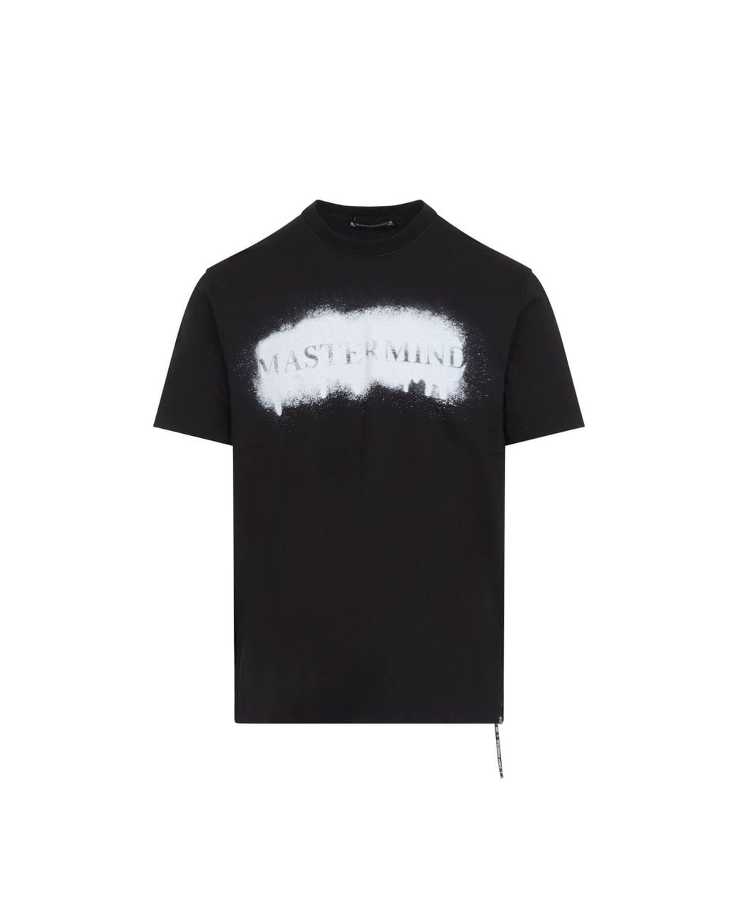MASTERMIND WORLD Black Spray Art Mini Tee for men