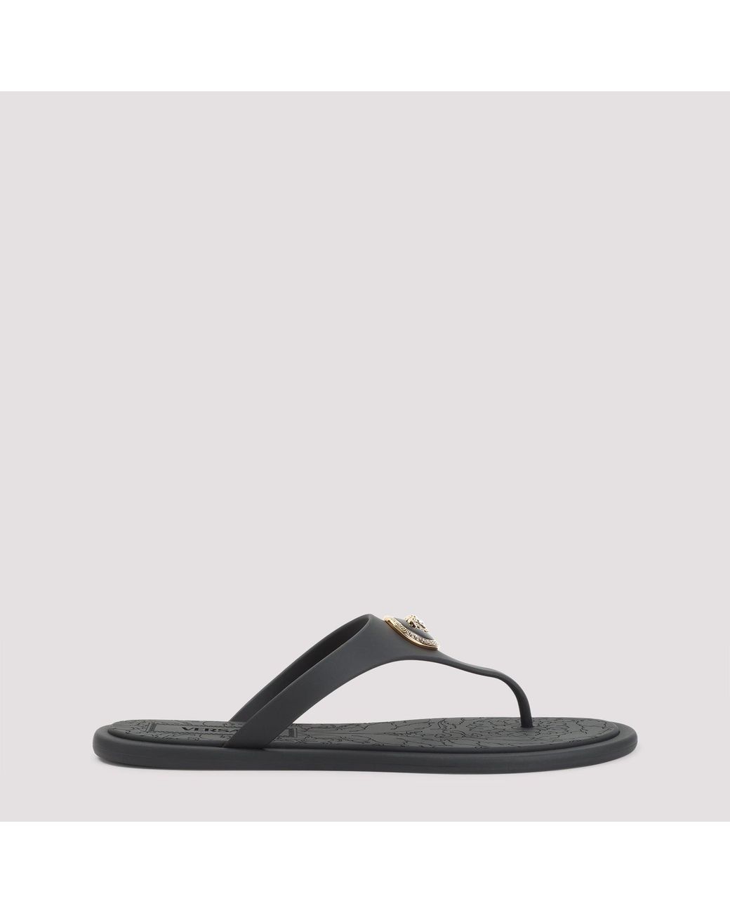 Versace Brown Gomma Slides