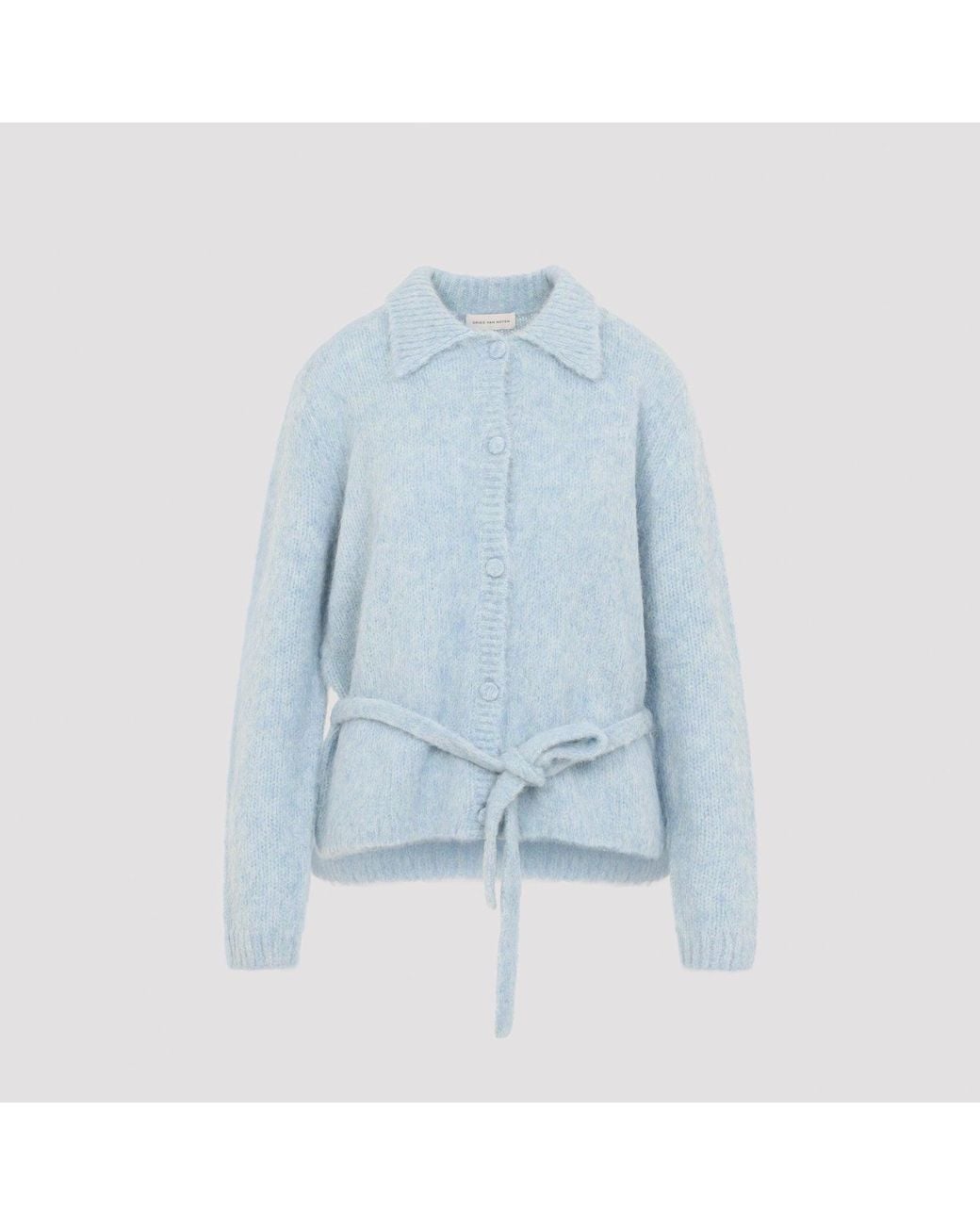 Dries Van Noten Blue Toco Cardigan