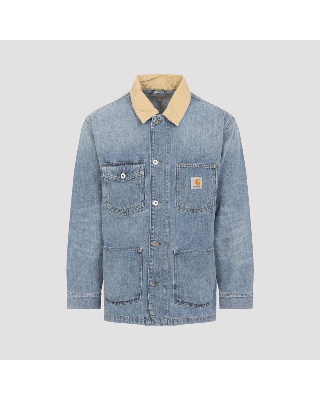 Carhartt Blue Warren Chore Coat for men