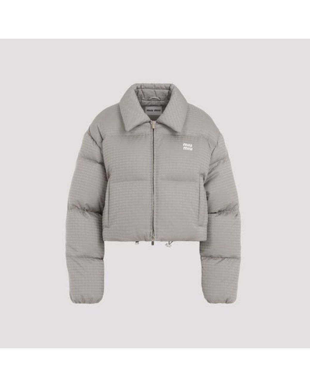 ジャケット・アウター Archive miu miu short jacket gray Miu Miu Jacket in Gray | Lyst