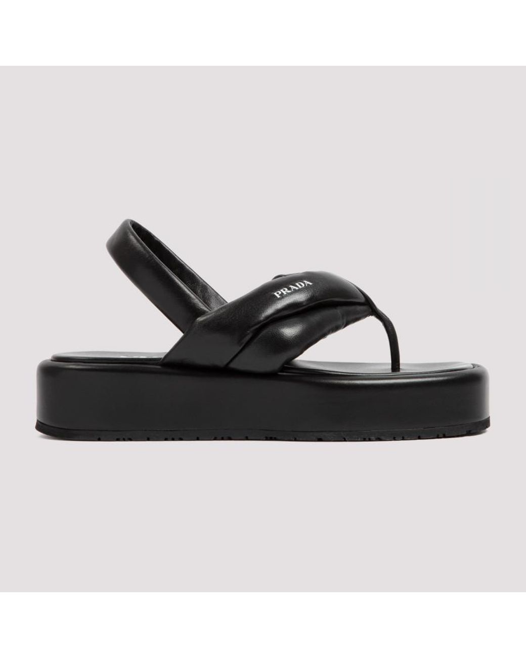 Prada Leather Shoes 36+ in Black - Lyst
