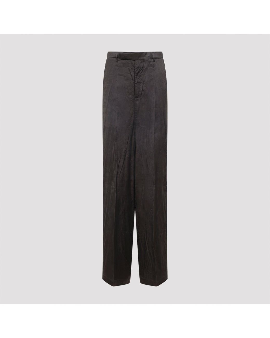 Rick Owens Gray Wide Trousers