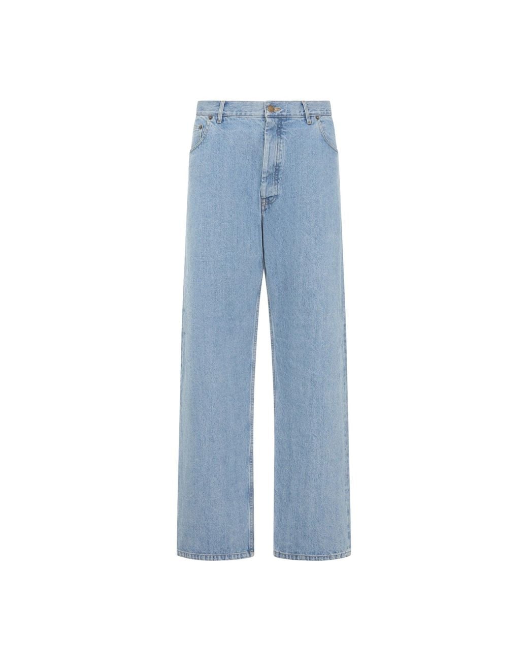 Thom Browne Blue Cotton 5-Pocket Denim Trouser for men