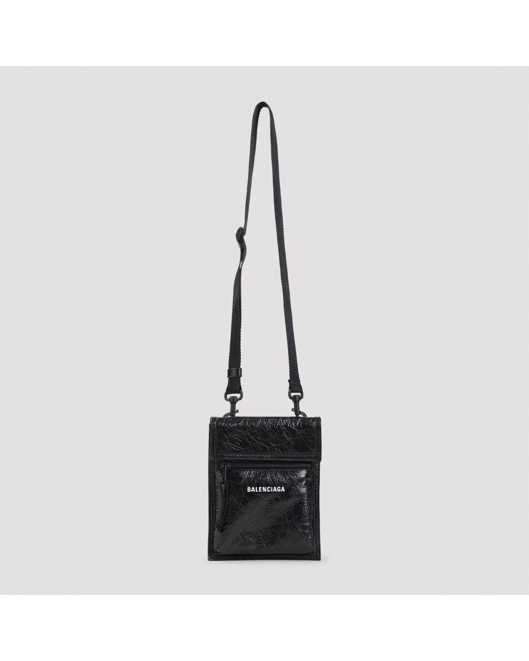 Balenciaga Black Explorer Pouch for men