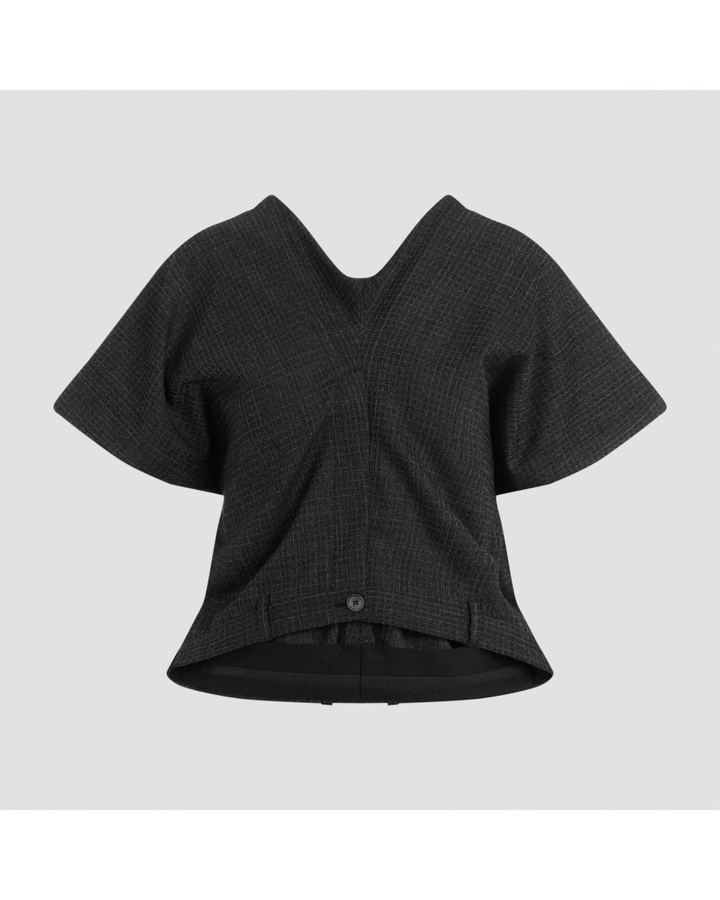 Balenciaga Black Tailored Pants Top