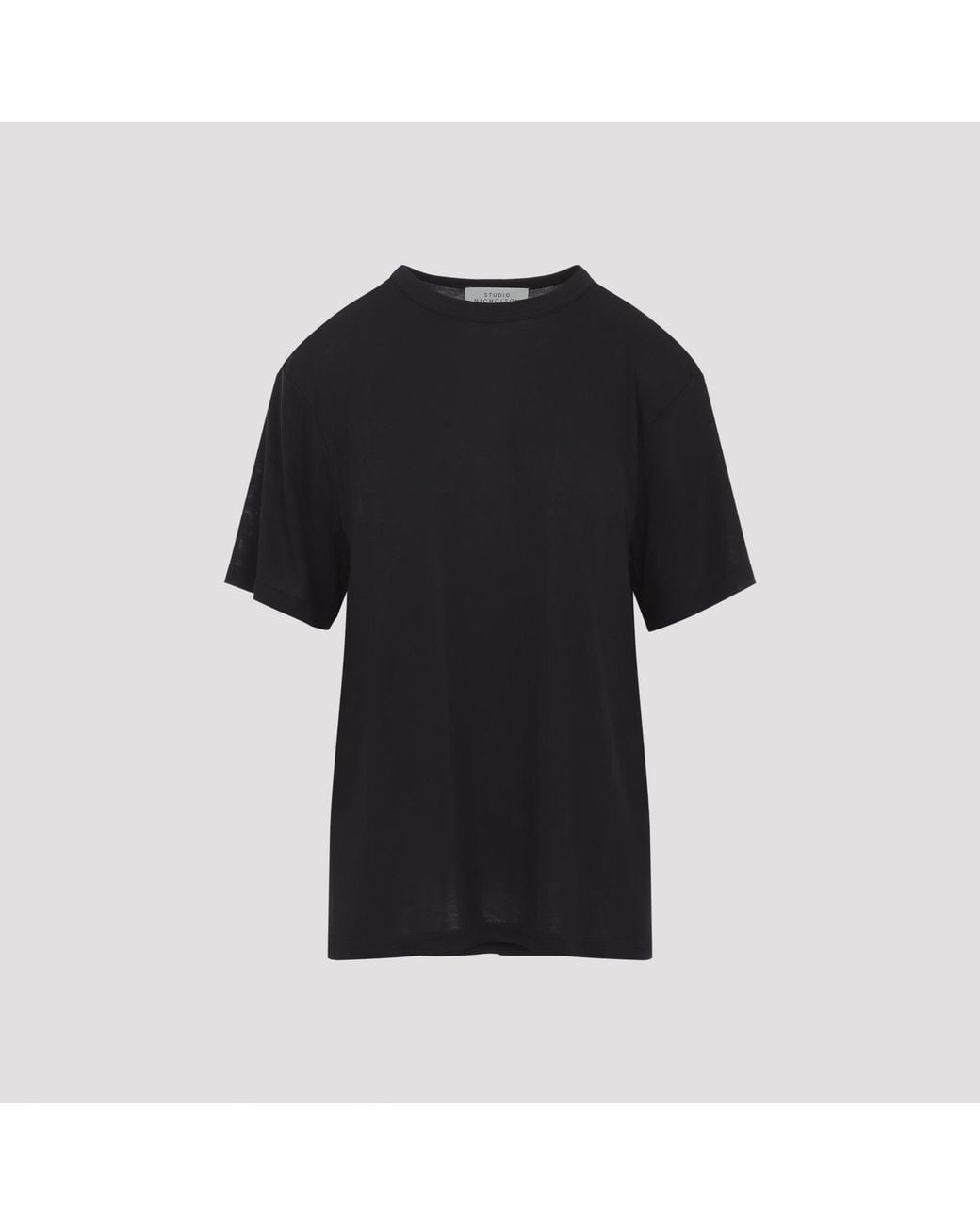 Studio Nicholson Black Rond Short Sleeve T-Shirt
