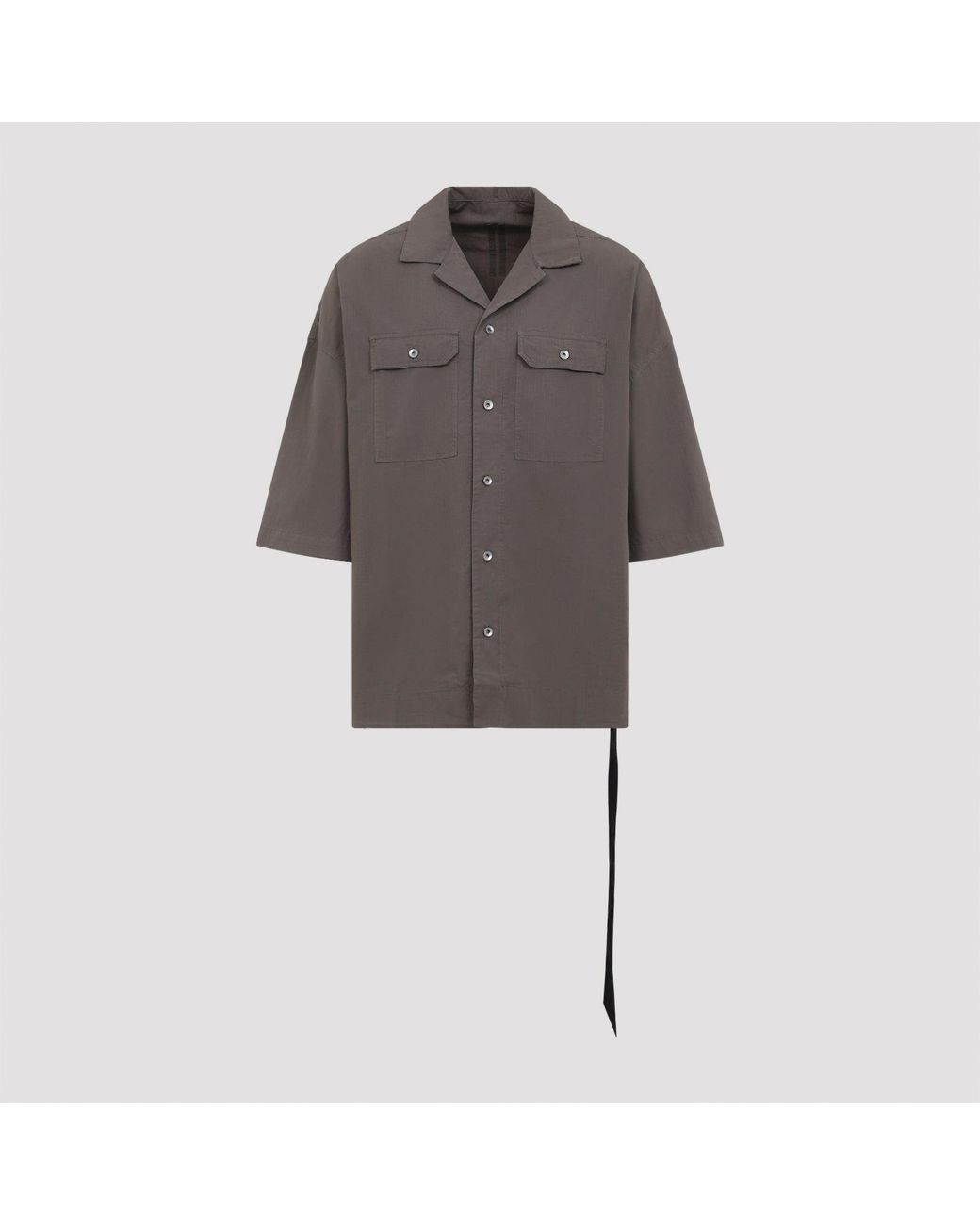 Rick Owens Gray Short Sleeve Shirts for men
