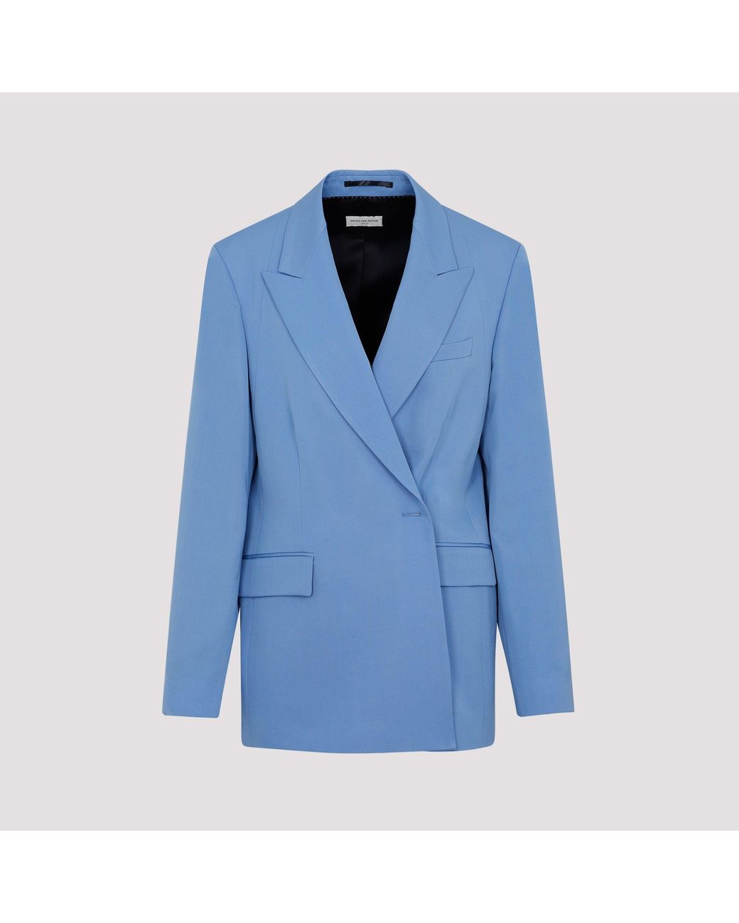 Dries Van Noten Blue Wool Beno Jacket