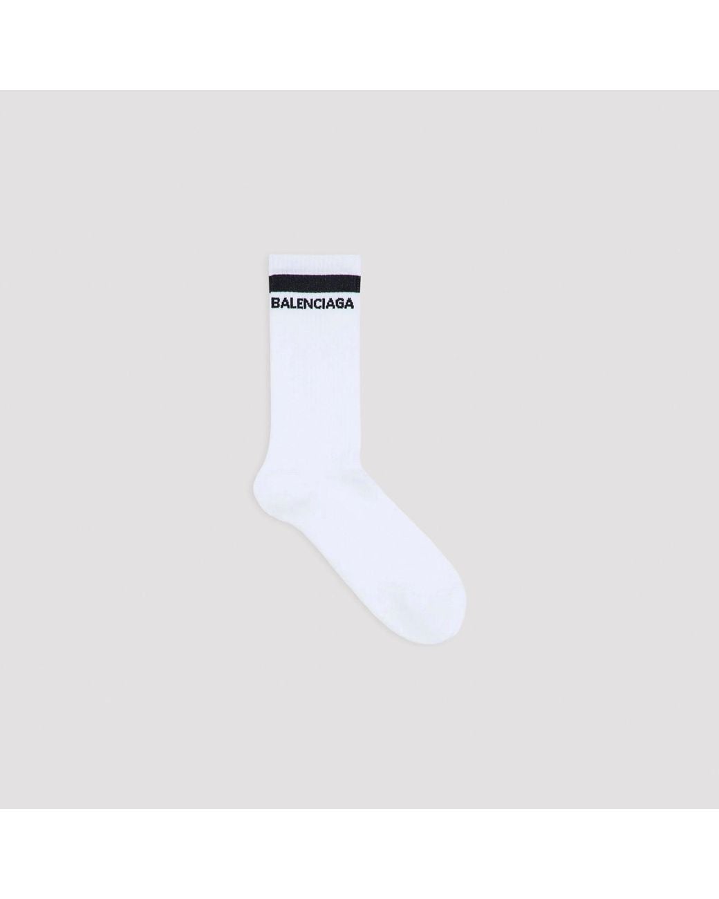 Balenciaga White Logo Mini Socks for men