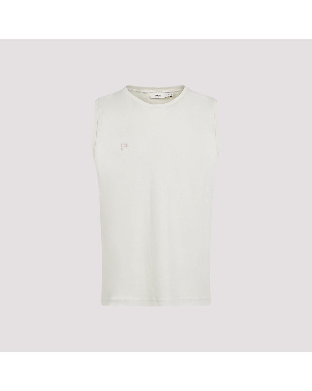 PANGAIA White Summer Sleeveless T-Shirt for men