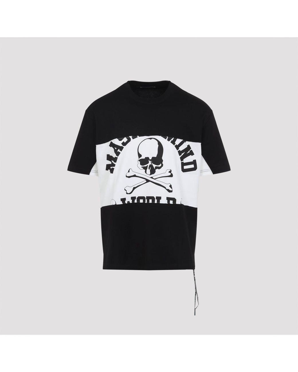MASTERMIND WORLD Black Horizontal Blocket T-Shirt for men