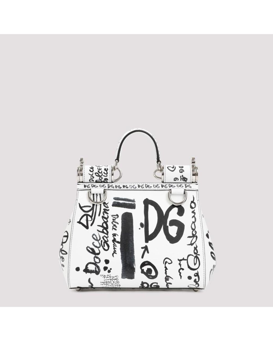 Cross body bags Dolce & Gabbana - Sicily graffiti print leather small bag -  BB6003AS231HEP52