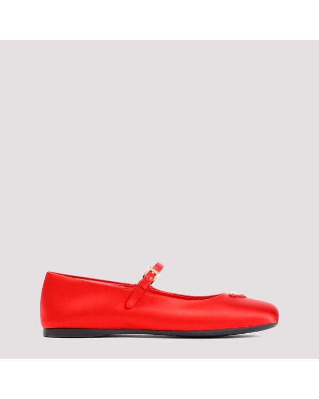 PRADA ベルベット バレリーナ ブラック ベルベット バレリーナ | PRADA