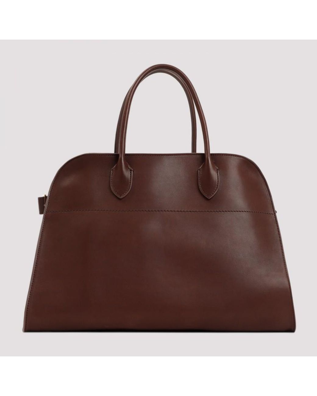 The Row Soft Margaux 15 Shoulder Bag in Brown | Lyst