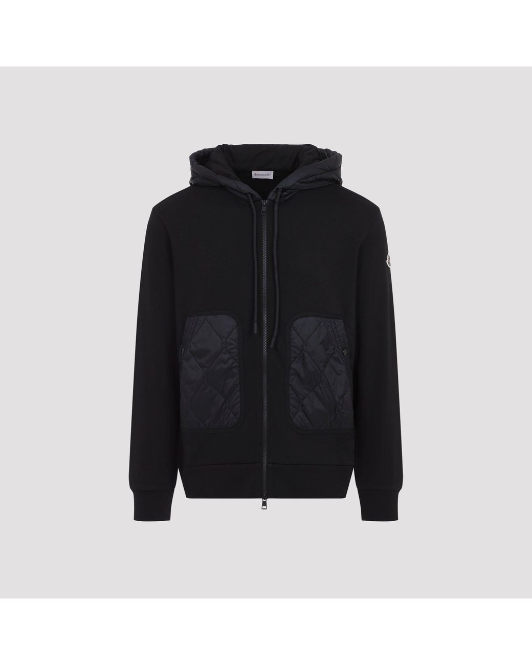 Moncler Black Zip Up Sweatshirt