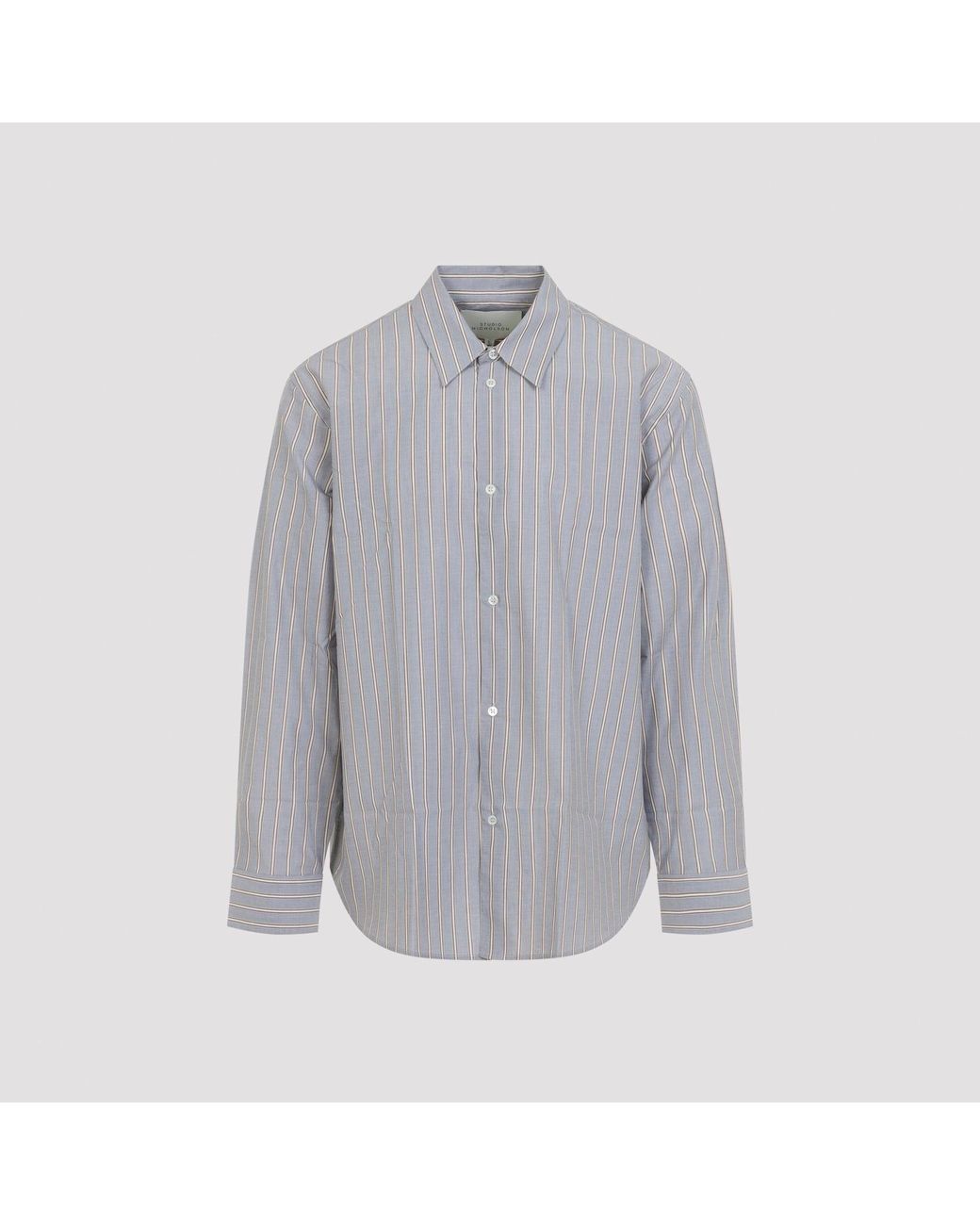 Studio Nicholson Gray View Boxy Oversized Shirt for men