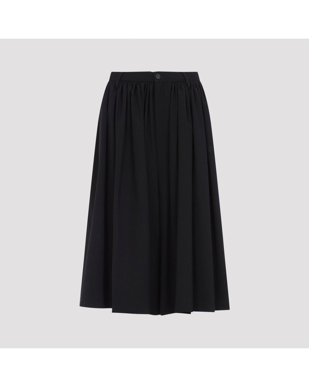 MM6 by Maison Margiela Black Bermuda Skirt