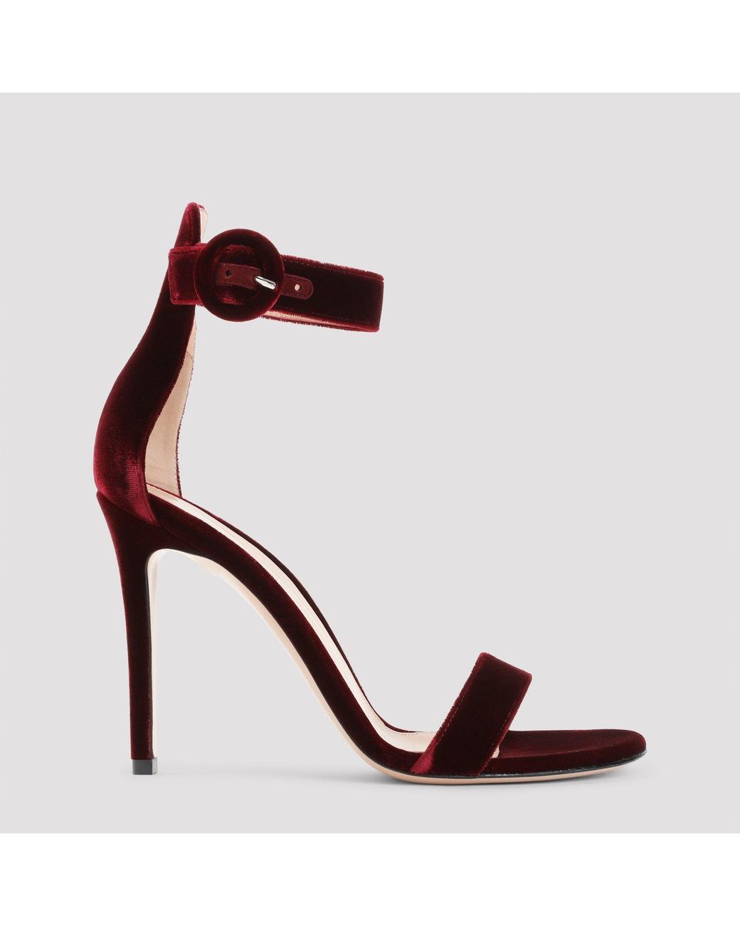 Gianvito Rossi Brown Portofino 105 Leather & Velvet Pumps