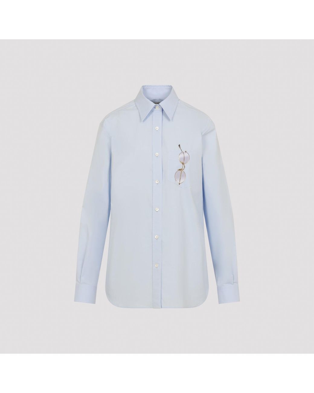 Moschino Blue Fantasy Cotton Shirt
