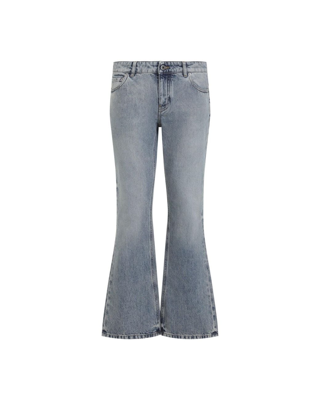 Miu Miu Blue High-Rise Flared Jeans