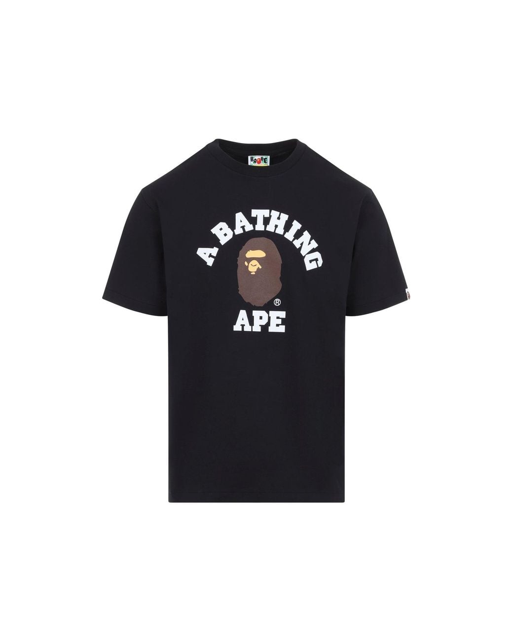 A Bathing Ape Black Graphic Cotton T-Shirt for men