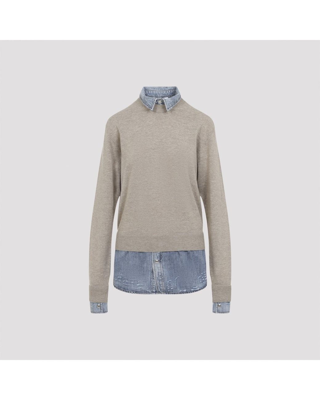 Acne Gray Wool Sweater