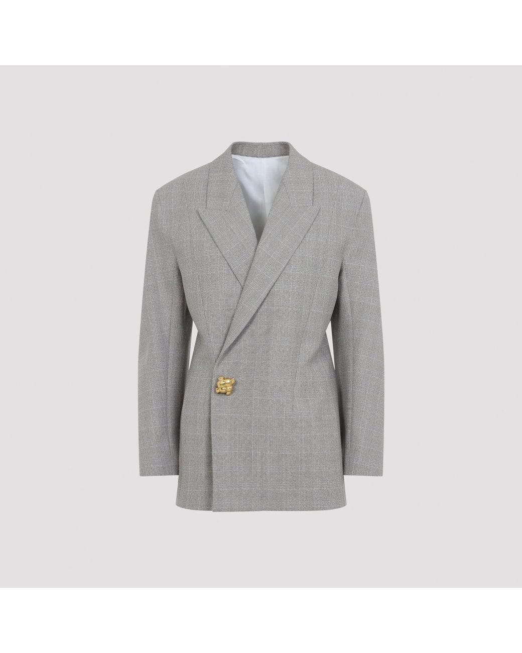 Bottega Veneta Gray Prince Of Walles Jacket