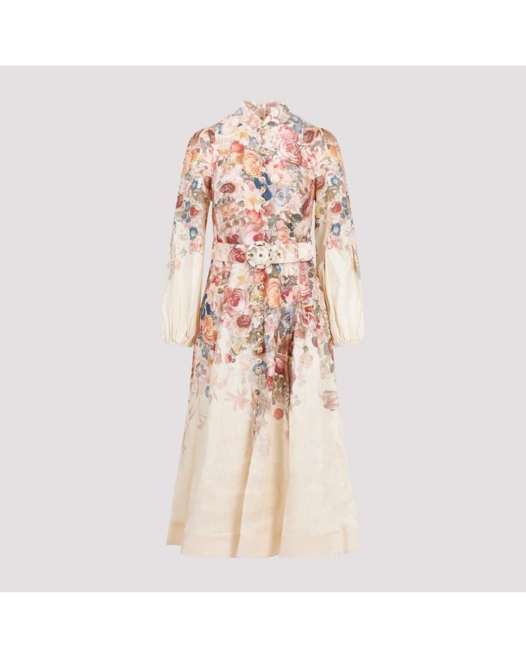 dawning buttoned midi dress Zimmermann Dawning Buttoned Midi Dress Multi Hydrangea Size 2