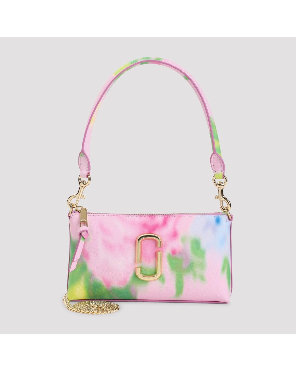 Marc Jacobs Pink Floral Snapshot Shoulder Bag