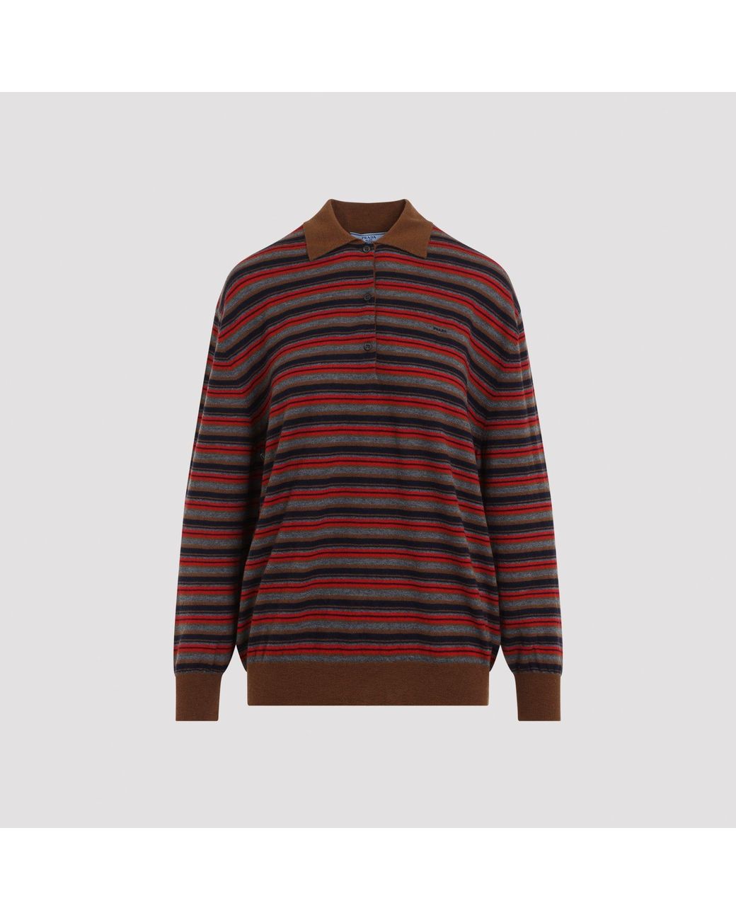 Prada Red Cashmere Polo
