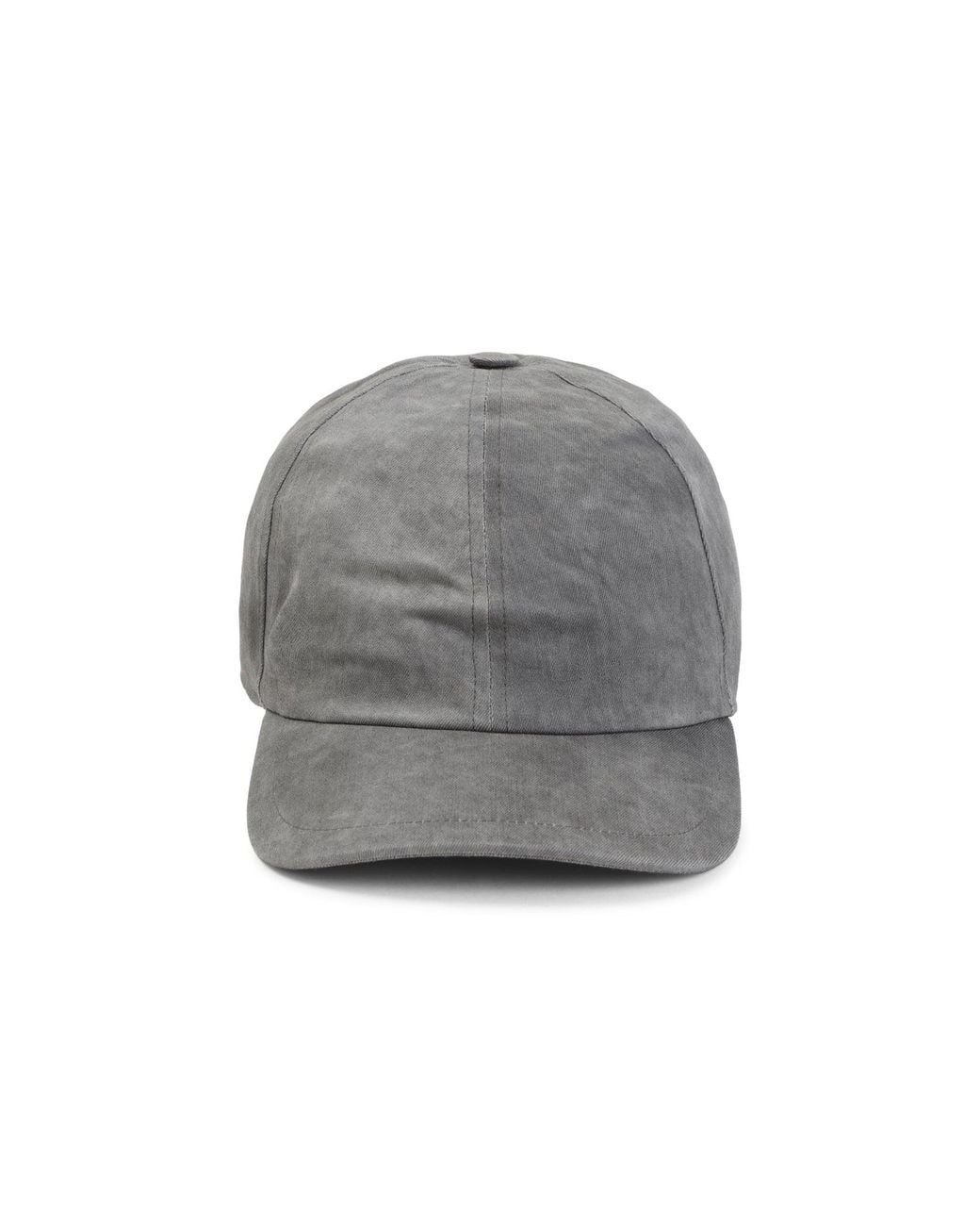 Rick Owens Gray Cotton Mini Logo Cap for men